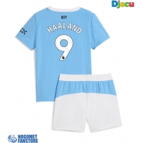 Manchester City Erling Haaland #9 Domaci Dres za djecu 2025-26 Kratak Rukav (+ Kratke hlače)